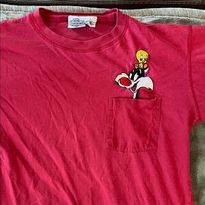 ACME Red Cotton tweety and Sylvester T-Shirt
